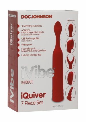 iQuiver - 7 Piece Set - Red Velvet - Afbeelding 2