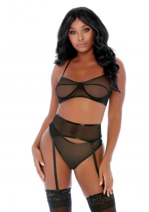 Compare and Contrast Lingerie Set - Black - M - Afbeelding 1