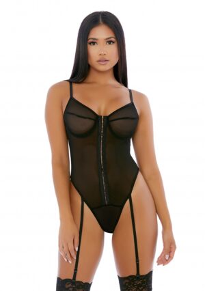 Nightly Hook Up Teddy - Black - S - Afbeelding 1