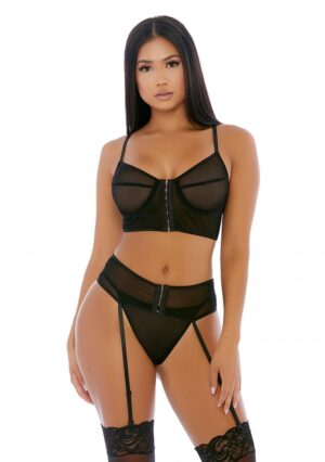 Get The Hook Lingerie Set - Black - XL - Afbeelding 1