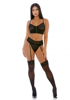 Get The Hook Lingerie Set - Black - XL - Afbeelding 3