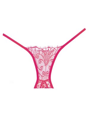 Adore Enchanted Belle Panty ( Crotchless ) - Hot Pink - O/S - Afbeelding 2