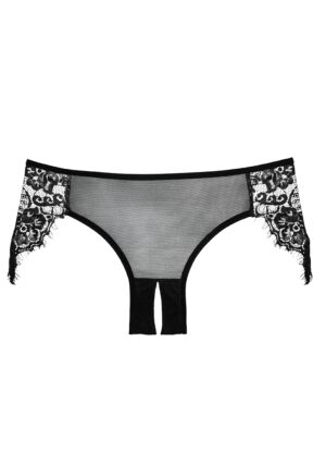 Lavish Lace Panty ( Crotchless ) - Black - O/S - Afbeelding 2