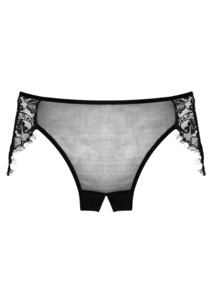 Lavish Lace Panty ( Crotchless ) - Black - O/S - Afbeelding 3