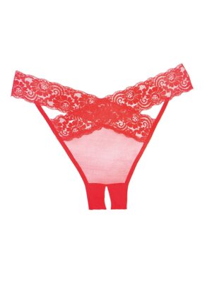 Adore Desire Panty ( Crotchless ) - Red - O/S - Afbeelding 3