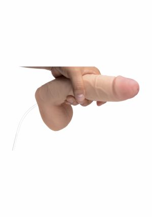 9 Inch Realistic Dual Density Squirting Dildo - Flesh - Afbeelding 4