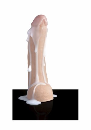10 Inch Realistic Dual Density Squirting Dildo - Flesh - Afbeelding 4