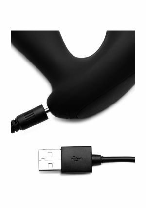 7X P-MILKER Silicone Pspot Stimulator - Black - Afbeelding 2