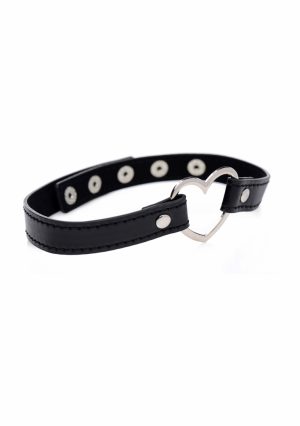 Dark Heart Chrome Heart Black Choker - Black - Afbeelding 6