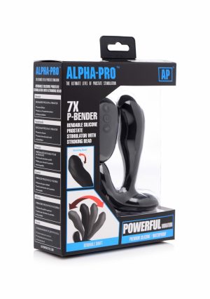 7X P-BENDER Bendable Prostate Stimulator with Stroking Bead - Bl - Afbeelding 9