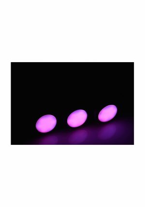 Silicone Vibrating LED Plug - Medium - Black - Afbeelding 11