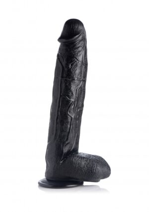 Raging Rhino 17 Inch Veiny Dildo - Black - Afbeelding 1