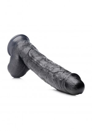 Raging Rhino 17 Inch Veiny Dildo - Black - Afbeelding 6