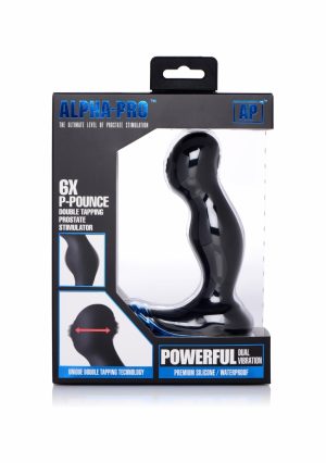 6X P-POUNCE Double Tapping Prostate Stim - Black - Afbeelding 10