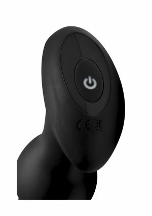 Gyro R 10X Curved Rimming Plug with RC - Black - Afbeelding 3