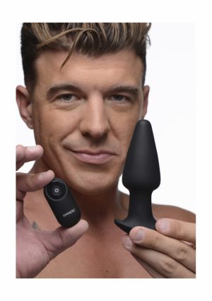 Gyro R 10X Curved Rimming Plug with RC - Black - Afbeelding 5