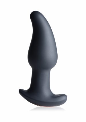 Gyro M 10X Curved Rimming Plug with RC - Black - Afbeelding 2