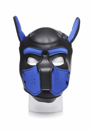 Neoprene Puppy Hood - Black and Blue - Afbeelding 5