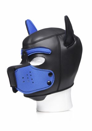 Neoprene Puppy Hood - Black and Blue - Afbeelding 9