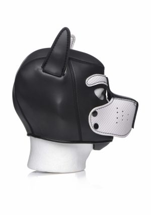 Neoprene Puppy Hood - Black and White - Afbeelding 10