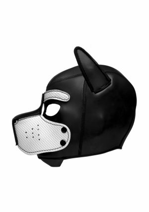 Neoprene Puppy Hood - Black and White - Afbeelding 4