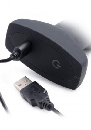 10X Inflatable + Vibrating Curved Silicone Anal Plug - Afbeelding 4