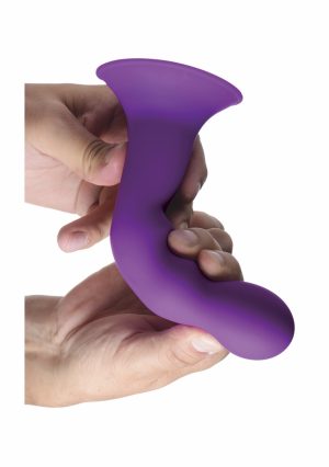 Squeezable Wavy Dildo - Purple - Afbeelding 2