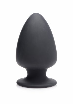 Squeezable Medium Anal Plug - Black - Afbeelding 1
