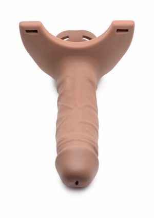 SM Hollow Silicone Dildo Strap-On - Flesh - Afbeelding 1