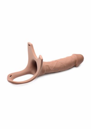 SM Hollow Silicone Dildo Strap-On - Flesh - Afbeelding 9