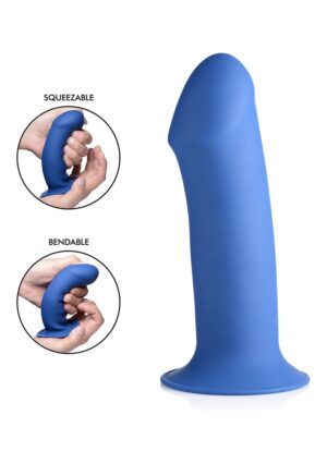 Squeezable Thick Phallic Dildo - Blue - Afbeelding 1