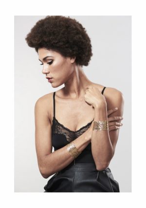 Desir Métallique - Gold Metallic Mesh Handcuffs - Afbeelding 2