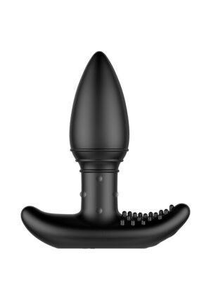B-STROKER Remote Unisex Massager with Rimming Beads - Black - Afbeelding 1