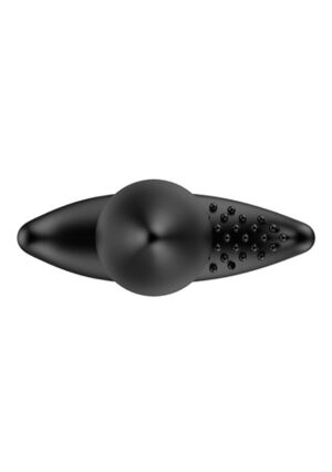 B-STROKER Remote Unisex Massager with Rimming Beads - Black - Afbeelding 5