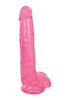 8 Inch Slim Stick with Balls Cherry Ice - Pink - Afbeelding 1