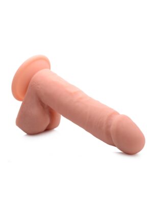 8 Inch Vibrating Remote Control Silicone Dildo with Balls - Fles - Afbeelding 3