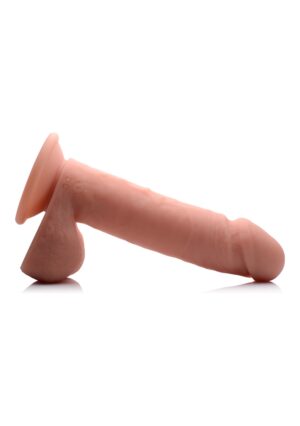 8 Inch Vibrating Remote Control Silicone Dildo with Balls - Fles - Afbeelding 5