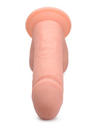 8 Inch Vibrating Remote Control Silicone Dildo with Balls - Fles - Afbeelding 7