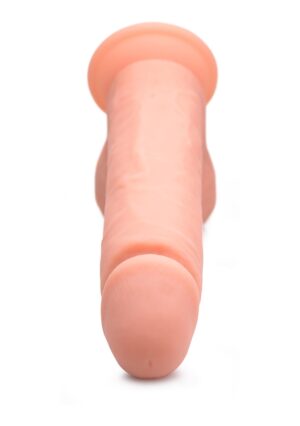 9 Inch Vibrating Remote Control Silicone Dildo with Balls - Fles - Afbeelding 7