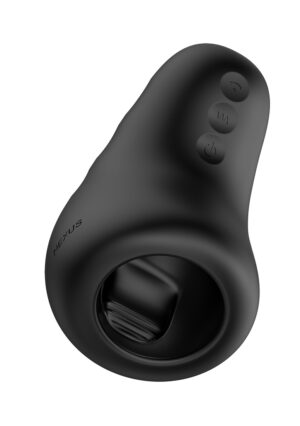 ECLIPSE Vibrating Stroking Male Masturbator - Black - Afbeelding 1