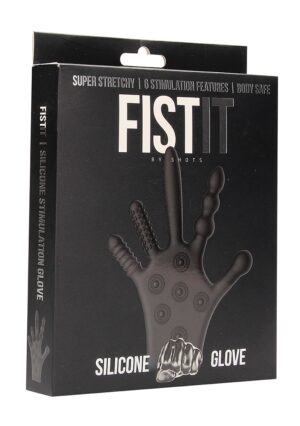 Silicone Stimulation Glove - Black - Afbeelding 2