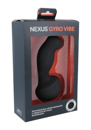 GYRO VIBE Hands Free Vibrating Dildo - Black - Afbeelding 2