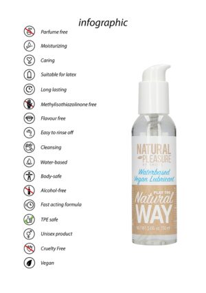 Waterbased Vegan Lubricant - 150 ml - Afbeelding 6