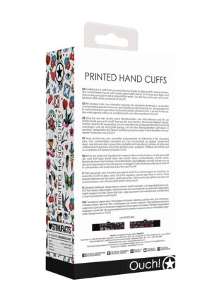 Printed Hand Cuffs - Old School Tattoo Style - Black - Afbeelding 3