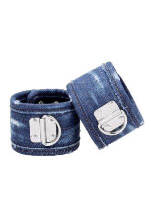 Denim Ankle Cuffs - Roughend Denim Style - Blue - Afbeelding 5