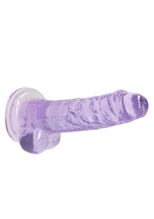 7" / 17 cm Realistic Dildo with Balls Purple - Afbeelding 6