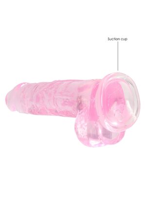 8" / 19 cm Realistic Dildo with Balls Pink - Afbeelding 5