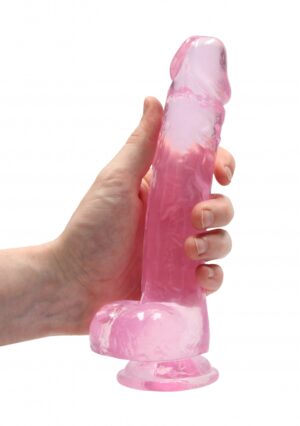 8" / 19 cm Realistic Dildo with Balls Pink - Afbeelding 7