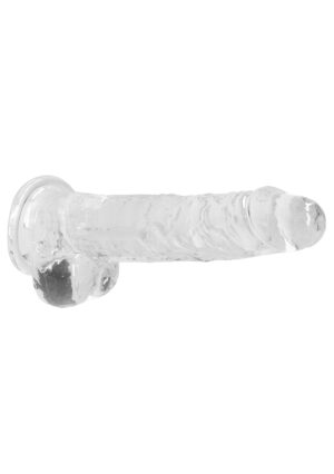 8" / 19 cm Realistic Dildo with Balls Transparent - Afbeelding 6