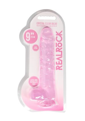 9" / 22 cm Realistic Dildo with Balls Pink - Afbeelding 2